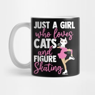 Just A Girl Who Loves Cats And Figure Skating Mug
